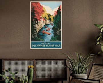 New Jersey - Delaware Water Gap Vintage Travel Poster by Poster Art Shop
