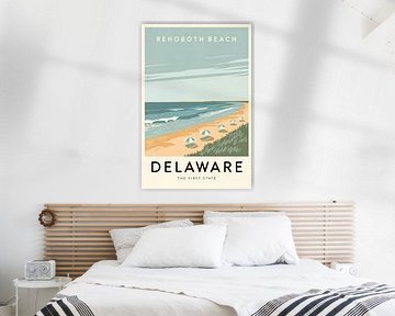 Rehoboth Beach, Delaware Vintage Travel Poster by Poster Art Shop