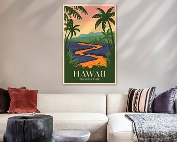 Hawaii van Poster Art Shop