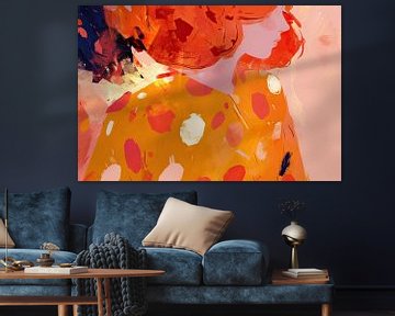 Portrait minimalist painting by ARTEO Paintings