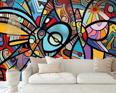 Example of the artwork in a room