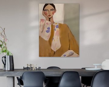 Portrait moderne, illustration sur Carla Van Iersel