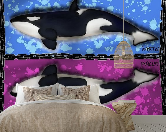 Example of the artwork in a room