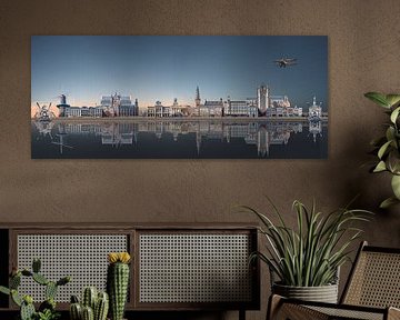 Leiden . Stadsgezicht van Aad Trompert