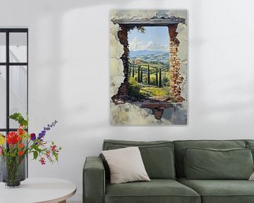 Toscane | Through Time's Window van OMG Art