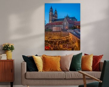 Maagdenburg - Kerstmarkt bij de Schweizer Milchkuranstalt van t.ART