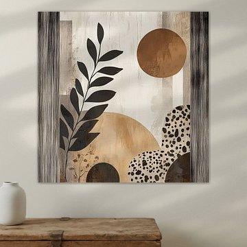 Nature abstraite dans les tons de terre