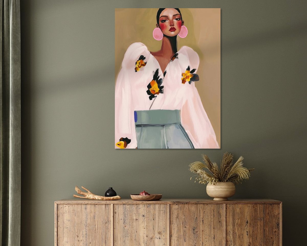 Example of the artwork in a room