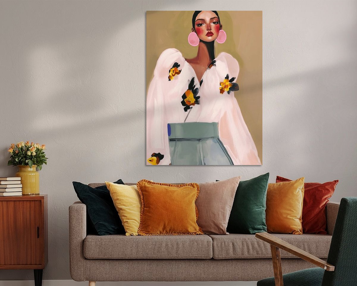Example of the artwork in a room