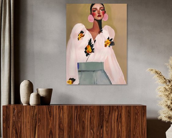 Example of the artwork in a room