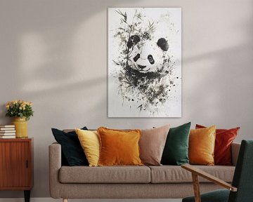 Panda-Kunst im Aquarell-Stil von Imperial Art House