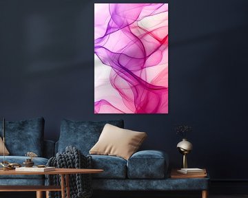 Kleurrijke roze abstracte kunst van Imperial Art House