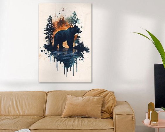 Example of the artwork in a room