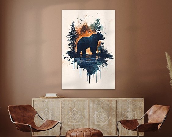 Example of the artwork in a room