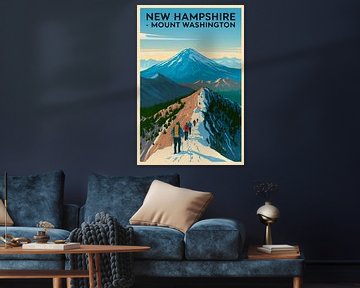 New Hampshire Vintage Reisposter van Poster Art Shop