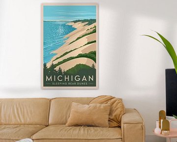 Michigan van Poster Art Shop