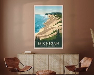 Michigan van Poster Art Shop