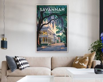 Savannah, Géorgie sur Poster Art Shop