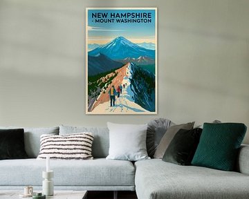 New Hampshire Vintage Reisposter van Poster Art Shop