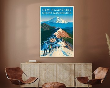 New Hampshire Vintage Reisposter van Poster Art Shop