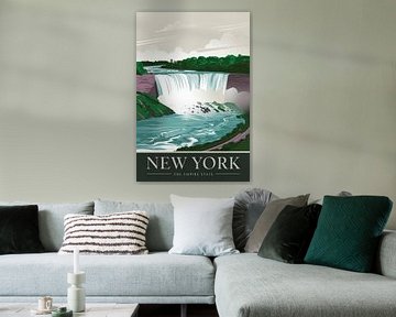 New York Vintage Reisposter van Poster Art Shop