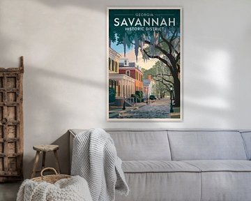Savannah, Georgia by Poster Art Shop