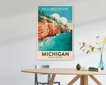 Michigan by Poster Art Shop