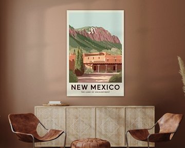 New Mexico Vintage Travel Poster by Poster Art Shop