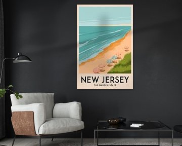 New Jersey by Poster Art Shop