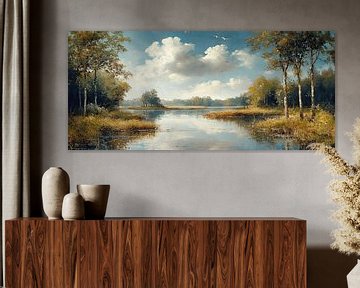 Nederland Natur | Whispering Waters van Abstract Schilderij