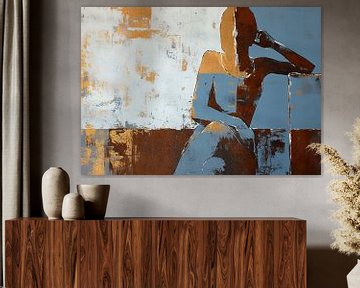 Figuratie | Reflecting Modern Solitude van Abstract Schilderij