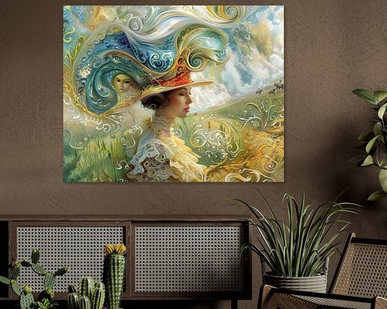 Example of the artwork in a room