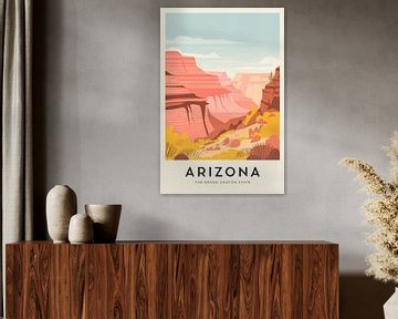 Arizona Vintage Reisposter van Poster Art Shop