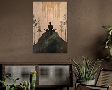 Mediterend silhouet met natuurlijke achtergrond van Imperial Art House