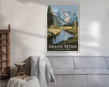 Nationaal park Grand Teton van Poster Art Shop