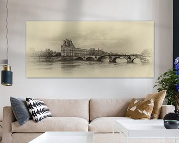 Pont Royal over de Seine in Parijs van Toon van den Einde