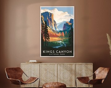 Kings Canyon Nationaal Park van Poster Art Shop
