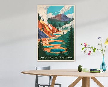 Vulkanisch Lassen - Californië van Poster Art Shop