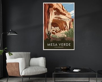 Mesa Verde, Colorado Vintage Reisposter van Poster Art Shop