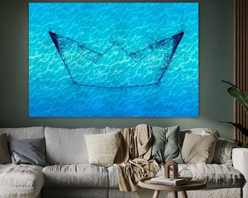 Paper folding ship