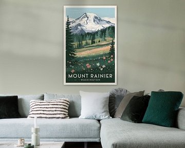 Mount Rainier, Washington van Poster Art Shop