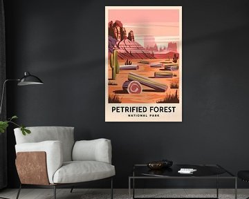 Versteend woud, Arizona van Poster Art Shop