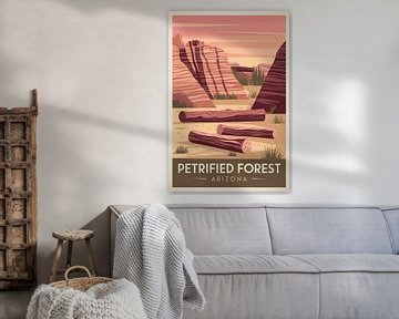 Versteend woud, Arizona van Poster Art Shop