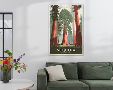 Sequoia, Californië van Poster Art Shop