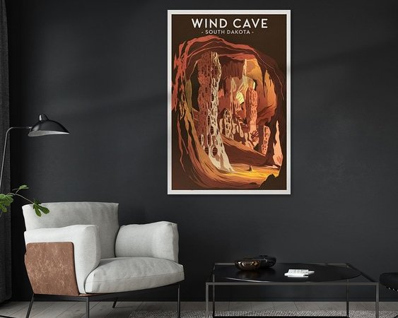 Example of the artwork in a room