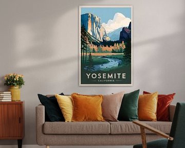 Yosemite, Californië van Poster Art Shop