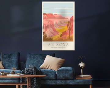 Arizona Vintage Reisposter van Poster Art Shop