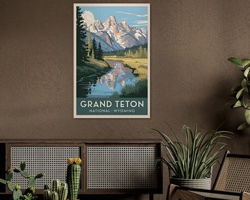 Grand Teton, Wyoming van Poster Art Shop