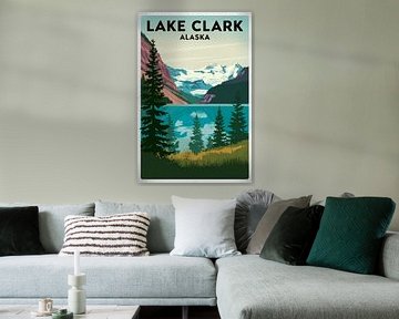 Clark-meer, Alaska van Poster Art Shop