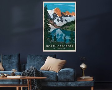 Noordelijke Cascades, Washington van Poster Art Shop